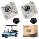 10L0L Golf Cart Front Wheel Hub Assembly 2 PCS for Club Car DS & Precedent 2003-up OEM# 102357701 with Hub Bearing/Oil Seal/Dust Cover