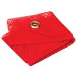 RoadPro 2424G Red 24" x 24" Mesh Warning Flag with Grommets