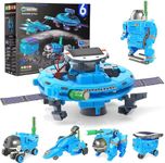 STEM 6-in-1 Education Solar Power Robots Toys for Boys Age 8-12, Cool Ideal Gifts for Boys, Building Toys Science Kits Robotics Set STEM Project Gifts for 8 9 10 11 12 Years Old Boy Girls Teens