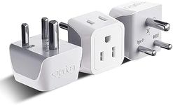 Ceptics US to India Plug Adapter wo