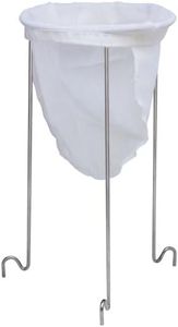 Norpro 614 Strainer Stand, White & Silver 614-Supporto per colino, Colore: Bianco e Argento, Alluminio