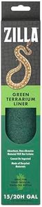 Zilla Reptile Terrarium Bedding Substrate Floor Liner, Green, 15/20G, 11.75" x 23.5"