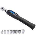 Durofix 3/8" Digital Torque Wrench (2 to 37 ft-lbs), Buzzer & LED Flash Notification, RM601-3