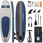 Retrospec Weekender 10' Inflatable Stand Up Paddleboard Bundle, Navy Zion