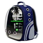 Buraq Astronaut Pro Pet Carrier Backpack (41L x 32W x 26H cm) – Transparent Bubble Capsule Design, Airline-Approved, Breathable & Ventilated Travel Bag for Cats