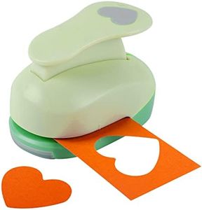 UCEC 2 Inch Heart Punch, Heart Paper Punch Shapes, Large Decorative Craft Heart Hole Puncher for Kids Paper Crafts, Card Making, Scrapbooking, Heart Shaped Hole Punch, Hearts
