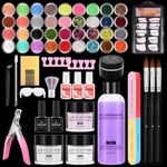 Deciniee Acrylic Nail Kit, 36 Colors Acrylic Powder Set With Liquid Monomer 3 Colors Pink White Clear, Professional Acrylic Nail Powder for Nail Extensions Acrylic Nail Kits Full Set for Beginners