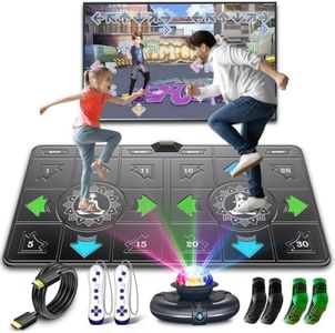 FWFX Dance Mat for Kids & Adults, Interactive TV Fitness System for Family