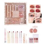 LAMUSELAND All in One Makeup Kit, 11-Piece Women Complete Makeup Kit, a Must-Have Gift Set for Beginners or Professional Makeup Sets Beginners. (V102A)