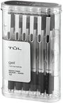 TUL GL1 Gel Pen Retractable Needle Point Medium 0.7mm, Black 12pk