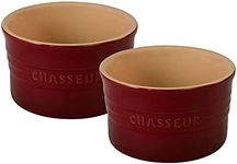 Chasseur Ramekin Bowl 2 Piece Set, 9.5 x 5.6 cm /250 ml Capacity, Bordeaux