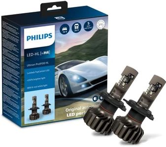 Philips Ultinon Pro9100 LED lámpara para faros de coche (H4), 350%, 5.800K, set de 2