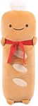 VHYHCY Toast Bread Pillow Funny Food Plush Toy Pillows Small Cute Stuffed Plush Toast Sofa Pillow (French Baguette, Brown)
