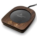 VOBAGA Imitation Wood Grain Coffee Cup Warmer & Mug Warmer For Desk, Electric Cup Beverage Warmer Plate With 3 Temperature Settings For Tea, Water, Cocoa, Milk with Auto Shut Off after 4 hours Feature
