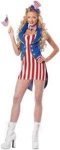 California Costumes Women's Miss Independence Adult, Red/Blue/White, X-Small