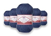 LaVita Yarn GONCA Hand Knitting Yarn, 5-Pieces Pack 100% Acrylic Yarn, 1 Ball 100 gr, 300 mt… (5022)