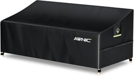 AWNIC Garden Sectional Sofa Cover Outdoor Sofa Cover 3 Seater Garden Furniture Covers Waterproof Outdoor Sofa Covers UV-resistant 220x85x61/71cm