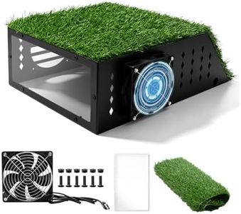 Golf Simulator Projector Enclosure, No Assembly Required, Floor Mounted Projector Protective Cover with Integrated One-Piece Frame, Built-in Cooling Fan