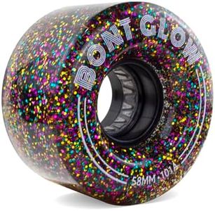 Bont Skates - Glow Light Up LED Indoor Roller Skate Wheels - Jam Shuffle Rhythm Skating - 58mm x 32mm 101A - Pack of 4 (Metro City)