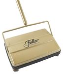 Fuller Brush 17031 Electrostatic Carpet and Floor Sweeper with Additional Rubber Rotor-9" Cleaning Path-Rich Gold