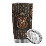 winorax Deer Hunting Tumbler 20oz Hunter Gifts For Men Hunters Double Wall Vacuum Thermos Insulated Tumblers Travel Coffee Mug Cup With Lid Cups Gift For Men Women Dad Papa