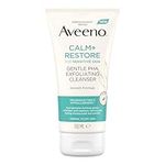 Aveeno Face CALM+RESTORE Gentle PHA Exfoliating Cleanser, Gently Cleanses & Reveals Refreshed Complexion, For Sensitive Skin, With Nourishing Oat Oil and Hydrating PHA, Non-Abrasive, Unscented, 150ml