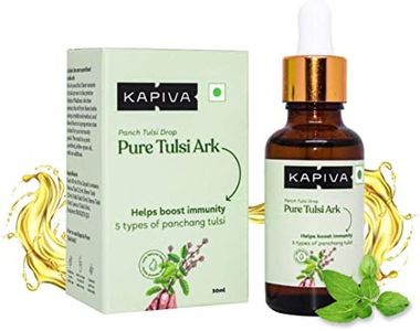 Kapiva Pure Tulsi Ark Drops - Natural taste, color, and smell - 5 types of pure Tulsi, Natural Immunity Booster - 30 Ml | Just 2 drops in Tea or warm water