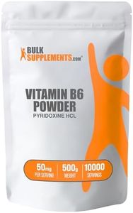 BulkSupplements.com Vitamin B6 (Pyridoxine HCl) Powder - Dog Vitamins - Memory Vitamins for Men - Nerve Support Vitamin - Neuropathy Support Formula - B6 Vitamins (500 Grams - 1.1 lbs)