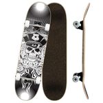 Yocaher Complete 31" x 7.75" Skateboards w/Premium Skateboard Grip Tape, Pro Aluminum Alloy Truck, ABEC-9 Bearing, 54mm Wheels