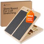 Adjustable Slant Board for Calf Stretching, Wooden Portable Stretcher, Foldable Incline Boards for Calves Ankle Achilles Tendon Knee Heel Muscle Stretch Exercise, Your 10 Minute Solution for Looser Calves