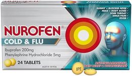 Nurofen Cold and Flu PE Tablets Pain Relief, Count of 24