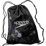 Speedo Unisex Pool Mesh Bag | Kit Bag | Swim Bag, Black, One Size