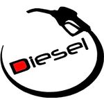 Rangeele 'Fusion Diesel Pipe New Sides, Bumper, Hood Car Sticker (Black and Red), for Car Fuel Tank 12 cm x 2 cm