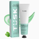 Tusk Minty Mist Natural Toothpaste | SLS Free Fluoride Toothpaste | No SLS Toothpaste | Best Chemical Free Toothpaste for Cavity Protection, Gum Care and Teeth Whitening (125g (Pack of 1))