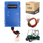 10L0L 360W Golf Cart 48V 36V to 12V 30A Converter Voltage Regulator DC Power Reducer for EZGO Club Car, Step Down Transformer Waterproof -Blue