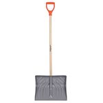 A.M. Leonard Poly Snow Shovel, D-Grip, 18-inches Wide, 41.25-inch Handle