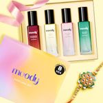 Moody Premium Perfume Set Of 4 For Women | Eau De Parfum | Gift Hamper For Women | Raksha Bandhan Gift For Sister | Long Lasting Fragrances Up To 8 Hours Pocket Perfume For Women, Combo Pack 4x20ml