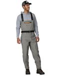 FROGG TOGGS Canyon II Breathable Stockingfoot Chest Wader, Gray, Small