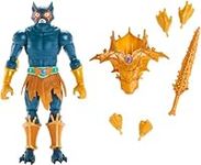 Masters of the Universe Masterverse Action Figure Mer-Man, Deluxe Collectible with Sword, Swappable Hands and Chest Armor, MOTU Toy, HLB47