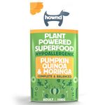 HOWND Vegan Dog Food - Complete Plant Powered Superfood 100% Vegan Hypoallergenic Dog Food - Dog food hypoallergenic dry Pumpkin and Quinoa Adult - Vegan Dry Dog Food 10KG