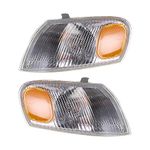 GENRICS Left & Right Turn Signal Parking Marker Light Lamp Replacement for 1998-2000 Toyota Corolla Corner Lights TO2520150 TO2521150 81510-02040 81520-02040