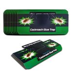Lifekrafts Cockroach Traps, Sticky Glue Traps Designed for Effective Insect Control. Ideal for use in Kitchens, Rooms, Offices, and Homes. Pack of 10, (Size: 19.2 x 9 CM), Green Color.
