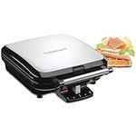 CUISINART WAF-150 4-Slice Belgian Waffle Maker, Stainless Steel, Silver - WAF-150C