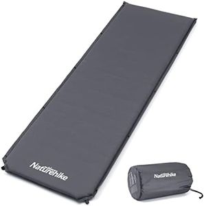 Naturehike Ultralight Sleeping Mat 6cm Thickness Backpacking Sleeping Pad with Pillow, Compact Inflatable Camping Air Mattress Pad for Camping,Sleeping,Backpacking,Travel,Hiking (D03-Grey)