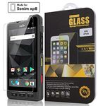 Nakedcellphone [2-Pack] 9H Hard Tempered Glass Clear Screen Protector Guard [Crack Saver] for Sonim XP8 Phone, XP8800