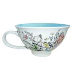 Silver Buffalo Disney Alice in Wonderland Sketch Scene Ceramic Teacup and Saucer Plate, Alice in Wonderland, 12 Ounces 1 Count (Pack of 1)