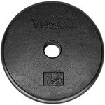 Yes4All 1-inch Dumbbell Plate, Blac