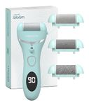 Caresmith Bloom Rechargeable Callus Remover for Feet | Foot scrubber for dead skin | 3 Roller Heads for Dead Skin Removal | Pedicure Machine