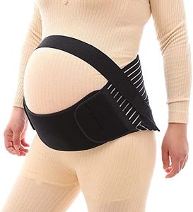 Ostin Pregnancy Belly Support Band - Maternity Belt & Braces for Pregnant Women, Bump Sling for Pelvic, Abdominal and Lower Back Pain Relief with Fully Adjustable Strap (L)