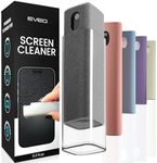 Screen Cleaner Spray and Wipe by EVEO - Computer Screen Cleaner, Laptop Screen Cleaner, Car Screen Cleaner MacBook & iPad Screen Cleaner, iPhone Cleaner, 2in1 Touchscreen Mist Cleaner - (0.3 oz) Grey
